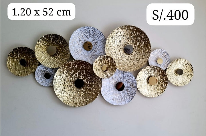 Lumière Murale 3D en Fer Forgé – Décoration de Luxe 120x60 cm avec Éclairage LED