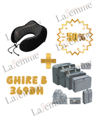 Pack Voyage Essentiel & Confort - Oreiller de Cou Ergonomique + 7 Cubes d'Emballage (50% de Réduction)