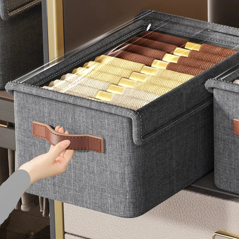 5 Boîte de Rangement Vêtements avec Couvercle – Gain de Place