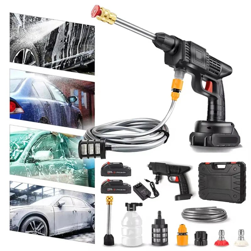 Pistolet à Eau Portable avec Double Batterie au Lithium.