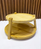 Organisateur de Comptoir Bambou – Rangement 2 Niveaux