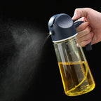 2 Bouteille de Pulvérisation d’Huile d’Olive en Verre de couleur bleu  – 250ml