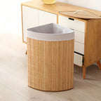 Panier à Linge Design en Bambou – Pratique, Élégant et Amovible