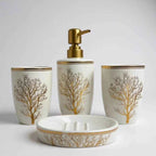 Élégance et Praticité : Collection Luxe d'Accessoires pour Salle de Bain ( 4 Pièces )