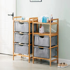 Panier à Linge Élégant – Touche Naturelle en Bambou Authentique