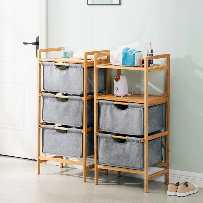 Panier à Linge Élégant – Touche Naturelle en Bambou Authentique