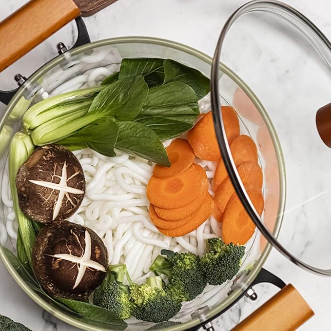 Marmite en verre résistant à la chaleur 4.5L