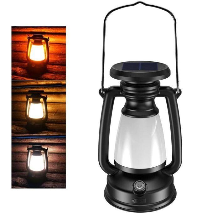 Lanterne Extérieure Solaire LED à Trois Modes d'Éclairage - Lampe solaire de camping trois mode lumière rechargeable éclairage de nuit