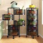 Étagère Rotative à Plusieurs Niveaux – Rangement Élégant et Pratique