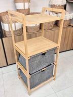 Panier à Linge Élégant – Touche Naturelle en Bambou Authentique