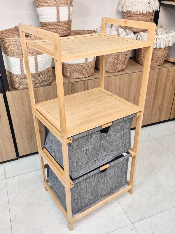 Panier à Linge Élégant – Touche Naturelle en Bambou Authentique