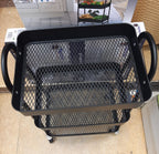 Desserte de Rangement à Roulettes 3 Niveaux - Chariot Organisateur Multiusage en Métal Noir