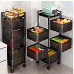 Étagère Rotative à Plusieurs Niveaux – Rangement Élégant et Pratique