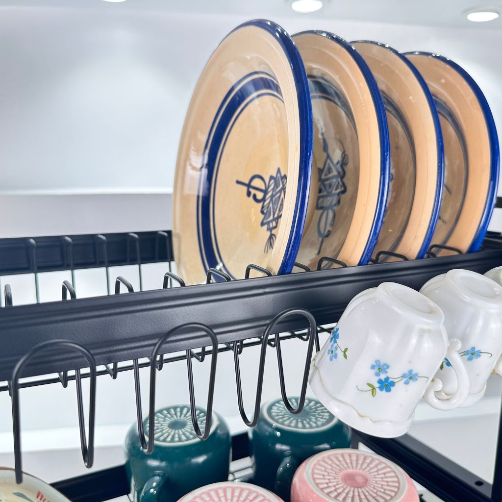 Égouttoir à Vaisselle 3 Niveaux – Rangement Spacieux et Pratique
