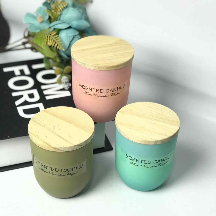 3 Bougie Parfumée Cristal – Décoration & Cire de Soja