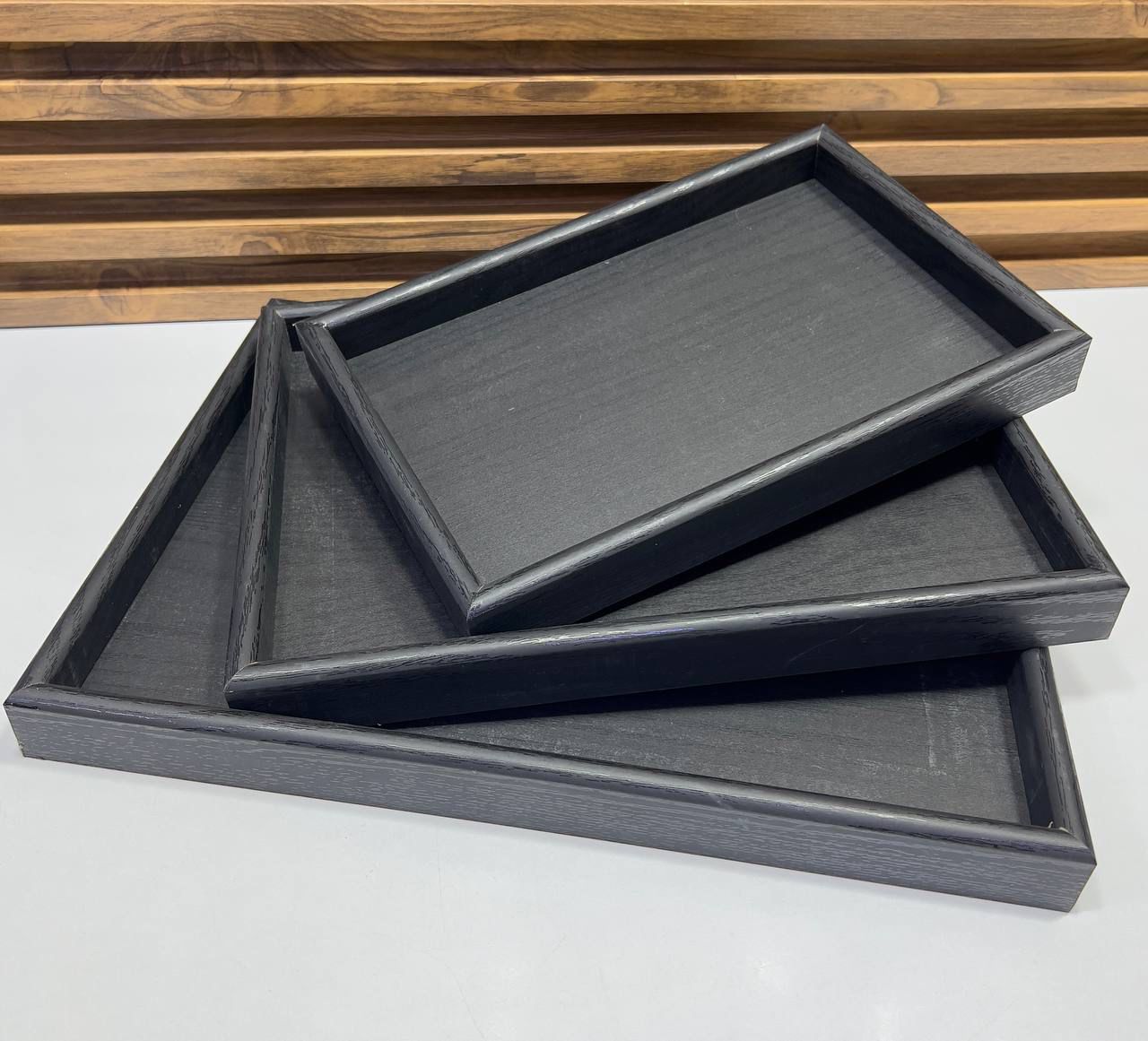 Plateau de Service / Rangement Décoratif en Pin Naturel – Organiseur Polyvalent