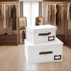 Lot de 2 Boîtes de Rangement – Pratiques, Élégantes et Solides