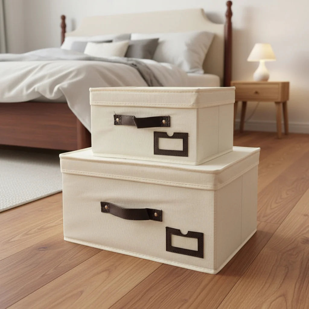 Lot de 2 Boîtes de Rangement – Pratiques, Élégantes et Solides