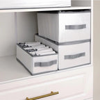 2 Boîtes de Rangement Solution Pratique et Lavable pour un Placard Organisé