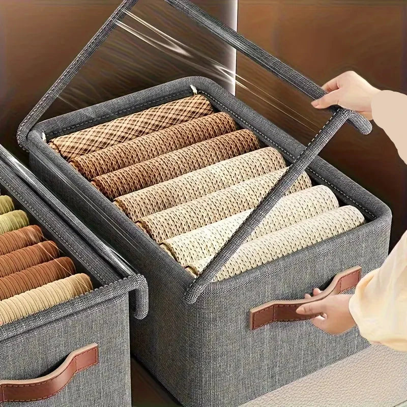 5 Boîte de Rangement Vêtements avec Couvercle – Gain de Place