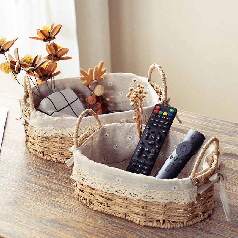 Ensemble de 2 Paniers de Rangement en Osier – Pratiques et Élégants