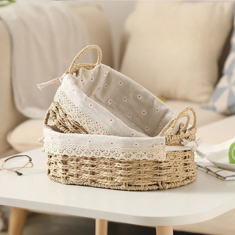 Ensemble de 2 Paniers de Rangement en Osier – Pratiques et Élégants