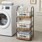 Meuble de Rangement “HOME” – Design Élégant à 3 Étages