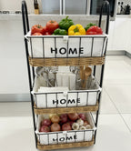 Meuble de Rangement “HOME” – Design Élégant à 3 Étages