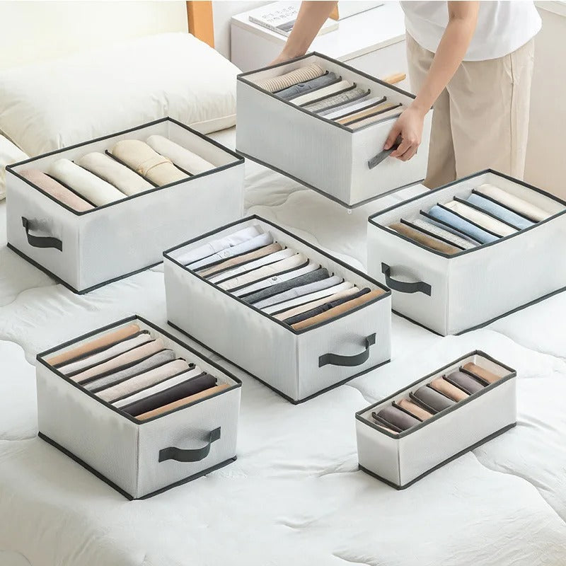 2 Boîtes de Rangement Solution Pratique et Lavable pour un Placard Organisé