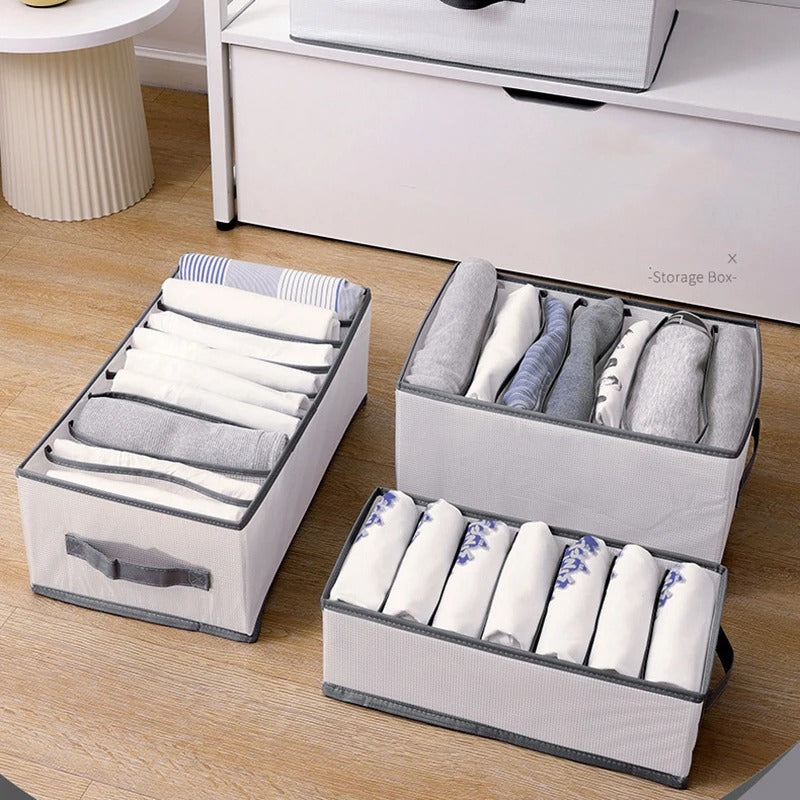 2 Boîtes de Rangement Solution Pratique et Lavable pour un Placard Organisé