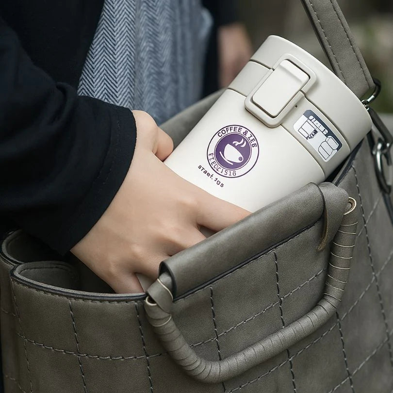 Tasse à café de voyage en acier inoxydable