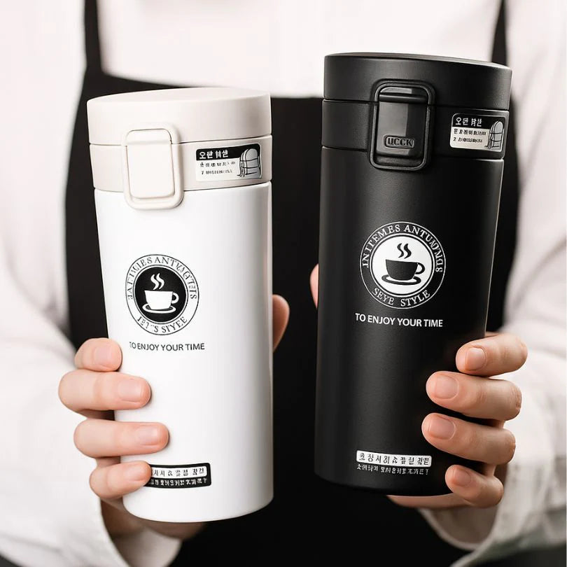 Tasse à café de voyage en acier inoxydable