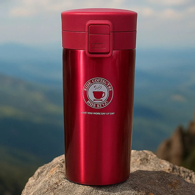 Tasse à café de voyage en acier inoxydable