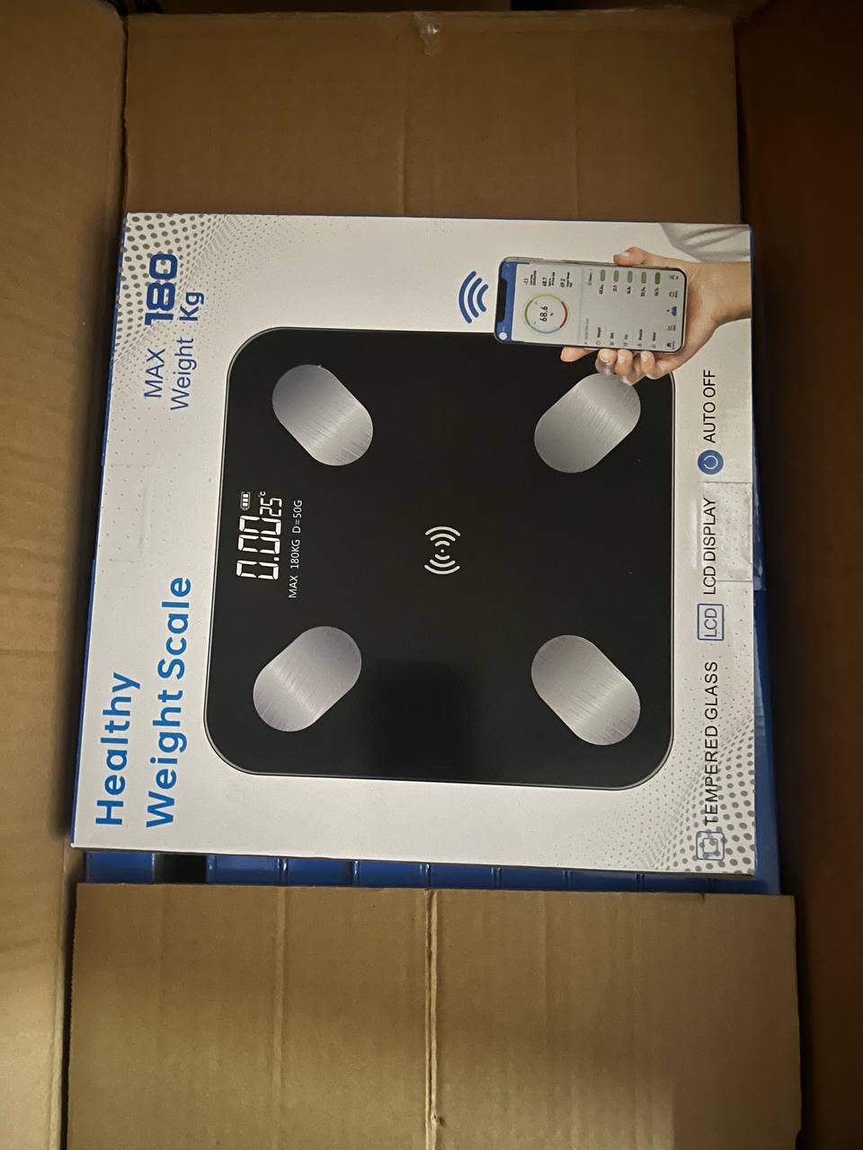 Balance Connectée Numérique "Healthy Weight Scale" – Verre Trempé 180 kg