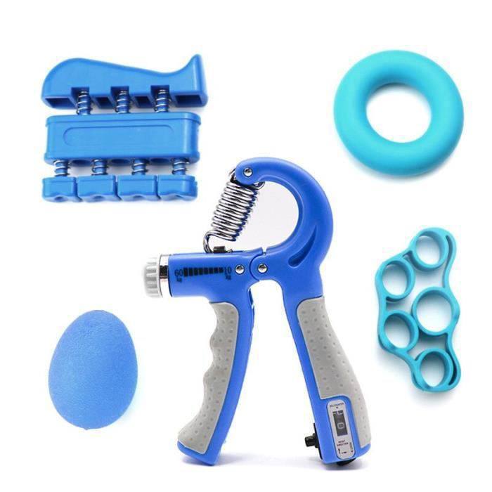 Kit de Renforcement Musculaire Main et Poignet 5-en-1 – Anti-Stress & Rééducation