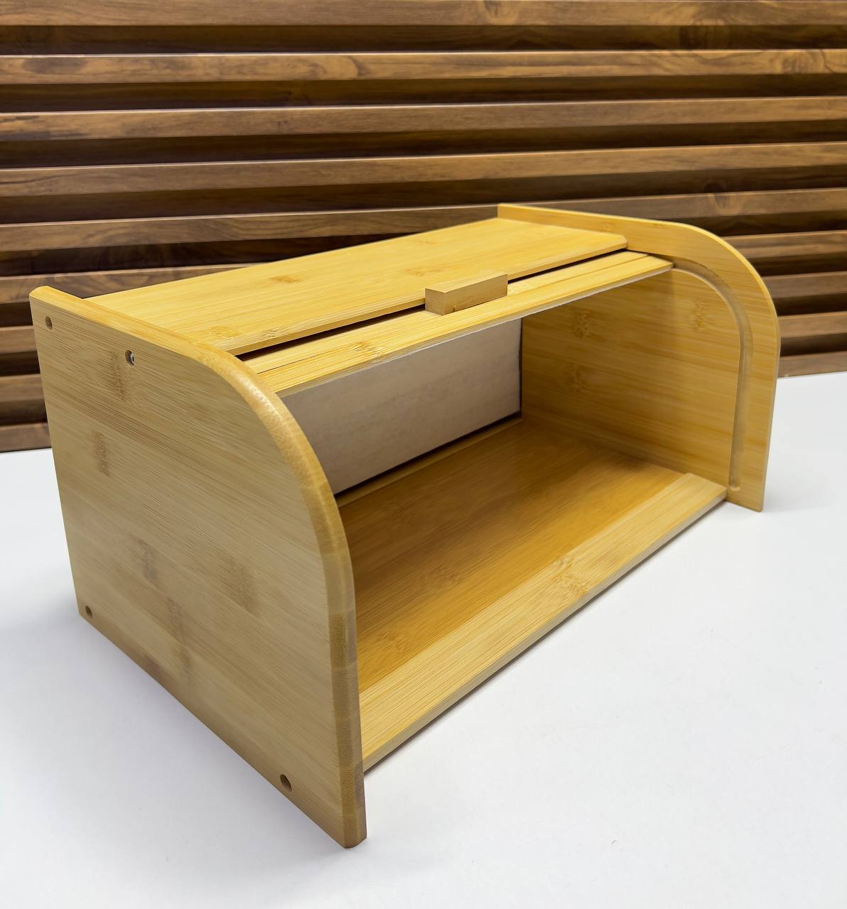 Grande Boîte à Pain en Bambou Naturel avec Couvercle – Rangement Cuisine Durable