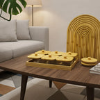 Set de Bocaux en Verre avec Couvercles et Plateau en Bambou